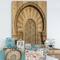 Designart - Morocco Mosque Door - Vintage Print on Natural Pine Wood